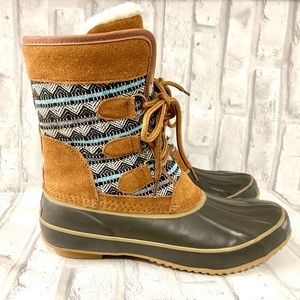 Khombu Duck Style Snow Boots Sz 8